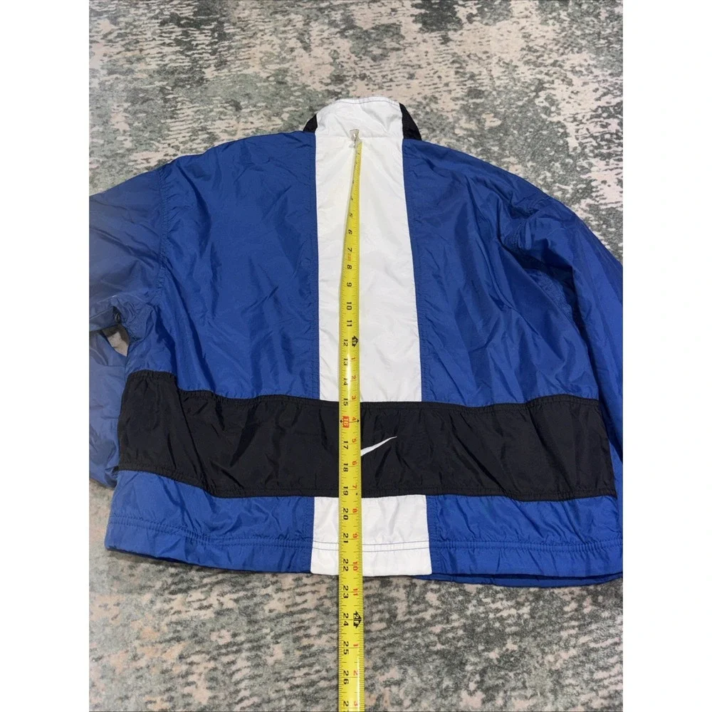 vintage Y2K white tag Nike Color Block Track Suit Womens L12-14 Royal Blue EUC